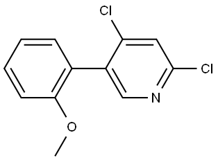 2,4-Dichloro-5-(2-methoxyphenyl)pyridine Structure