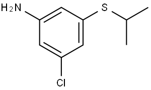 3-Chloro-5-[(1-methylethyl)thio]benzenamine Structure