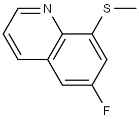 Quinoline, 6-fluoro-8-(methylthio)- Structure