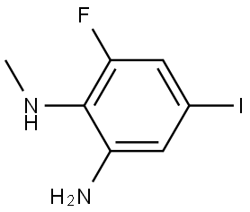 6-Fluoro-4-iodo-N1-methylbenzene-1,2-diamine 구조식 이미지