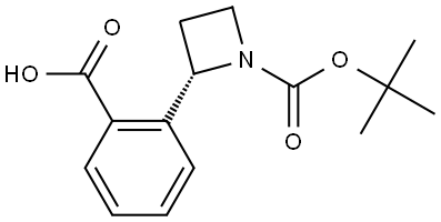 (S)-2-(1-(tert-butoxycarbonyl)azetidin-2-yl)benzoic acid Structure