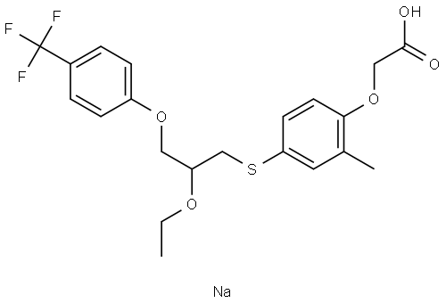 Seladelpar sodium salt Structure