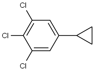 1,2,3-Trichloro-5-cyclopropylbenzene Structure