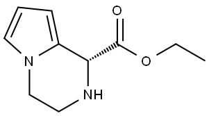 Ethyl (1R)-1,2,3,4-tetrahydropyrrolo[1,2-a]pyrazine-1-carboxylate Structure