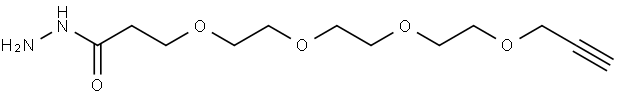 Propargyl-PEG4-hydrazide Structure