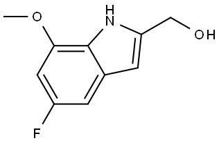 5-Fluoro-7-methoxy-1H-indole-2-methanol Structure