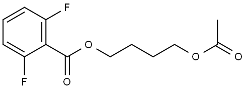 4-acetoxybutyl 2,6-difluorobenzoate Structure