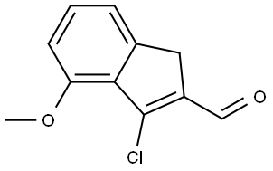 3-chloro-4-methoxy-1H-indene-2-carbaldehyde Structure