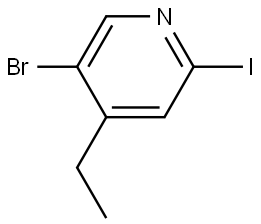 5-Bromo-4-ethyl-2-iodopyridine Structure