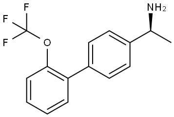 (S)-1-[4-(2-Trifluoromethoxyphenyl)phenyl]ethylamine Structure