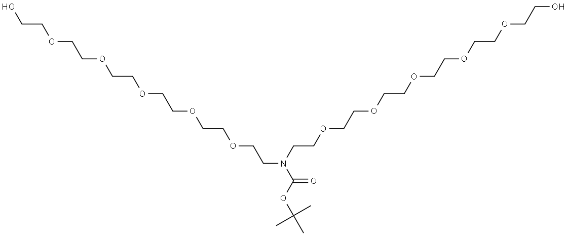 BocN-(PEG6-OH)2 Structure