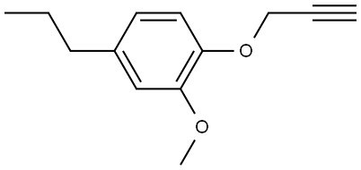 2-Methoxy-4-propyl-1-(2-propyn-1-yloxy)benzene Structure