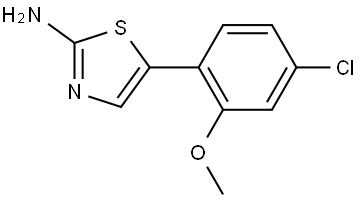 5-(4-Chloro-2-methoxyphenyl)thiazol-2-amine Structure