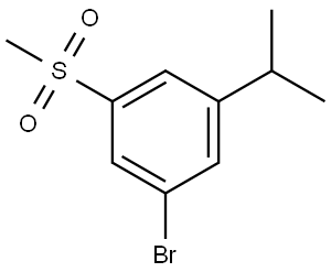 1-Bromo-3-isopropyl-5-(methylsulfonyl)benzene Structure