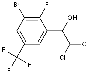 1-(3-Bromo-2-fluoro-5-(trifluoromethyl)phenyl)-2,2-dichloroethanol Structure