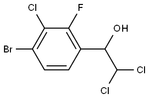 1-(4-Bromo-3-chloro-2-fluorophenyl)-2,2-dichloroethanol Structure