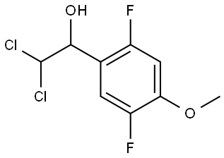 2,2-Dichloro-1-(2,5-difluoro-4-methoxyphenyl)ethanol Structure