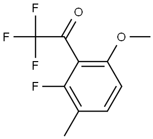 2,2,2-Trifluoro-1-(2-fluoro-6-methoxy-3-methylphenyl)ethanone Structure