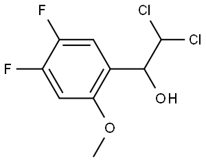 2,2-Dichloro-1-(4,5-difluoro-2-methoxyphenyl)ethanol Structure