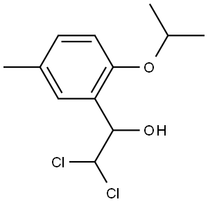 2,2-Dichloro-1-(2-isopropoxy-5-methylphenyl)ethanol Structure