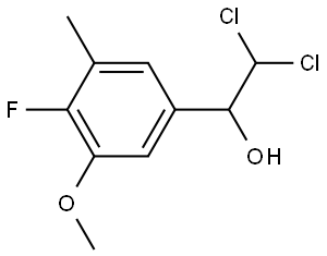 2,2-Dichloro-1-(4-fluoro-3-methoxy-5-methylphenyl)ethanol Structure