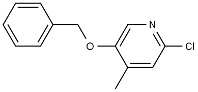 5-(Benzyloxy)-2-chloro-4-methylpyridine Structure