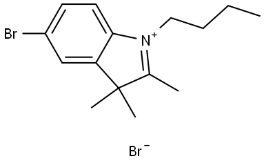 3H-Indolium, 5-bromo-1-butyl-2,3,3-trimethyl-, bromide (1:1) Structure