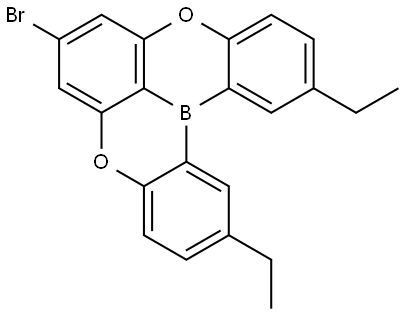 7-Bromo-2,12-diethyl[1,4]benzoxaborino[2,3,4-kl]phenoxaborin Structure