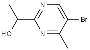 5-Bromo-α,4-dimethyl-2-pyrimidinemethanol Structure