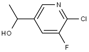 6-Chloro-5-fluoro-α-methyl-3-pyridinemethanol 구조식 이미지