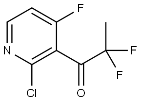 1-(2-chloro-4-fluoropyridin-3-yl)-2,2-difluoropropan-1-one Structure