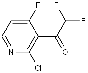 1-(2-Chloro-4-fluoro-3-pyridinyl)-2,2-difluoroethanone Structure