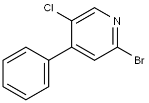 2-Bromo-5-chloro-4-phenylpyridine Structure