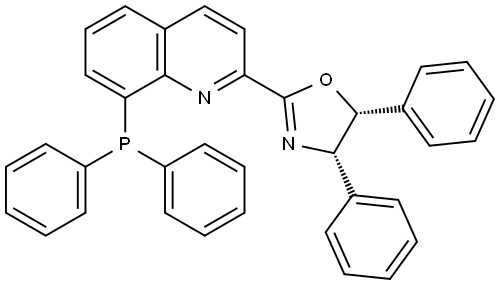 (4S,5R)-2-(8-(Diphenylphosphanyl)quinolin-2-yl)-4,5-diphenyl-4,5-dihydrooxazole 구조식 이미지