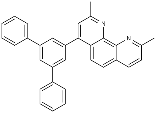 1,10-Phenanthroline, 2,9-dimethyl-4-[1,1′:3′,1′′-terphenyl]-5′-yl- Structure