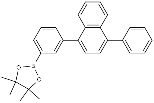 1,3,2-Dioxaborolane, 4,4,5,5-tetramethyl-2-[3-(4-phenyl-1-naphthalenyl)phenyl]- Structure