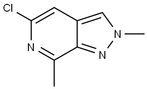 5-chloro-2,7-dimethyl-pyrazolo[3,4-c]pyridine 구조식 이미지