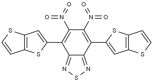 2,1,3-Benzothiadiazole, 5,6-dinitro-4,7-dithieno[3,2-b]thien-2-yl- Structure