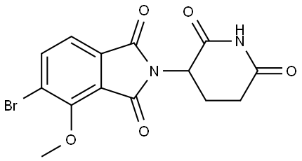 5-bromo-2-(2,6-dioxopiperidin-3-yl)-4-methoxyisoindoline-1,3-dione Structure