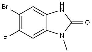 5-bromo-6-fluoro-1-methyl-1,3-dihydro-2H-benzo[d]imidazol-2-one Structure