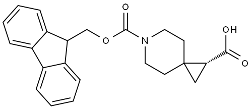 6-Azaspiro[2.5]octane-1,6-dicarboxylic acid, 6-(9H-fluoren-9-ylmethyl) ester, (1R)- Structure