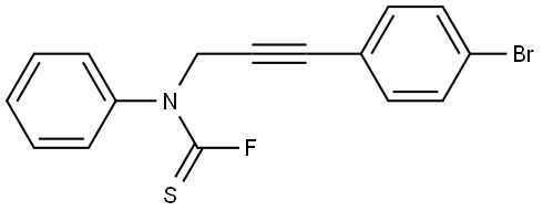 N-[3-(4-Bromophenyl)-2-propyn-1-yl]-N-phenylcarbamothiol fluoride Structure