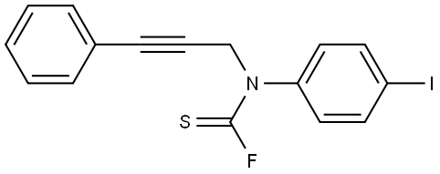 N-(4-Iodophenyl)-N-(3-phenyl-2-propyn-1-yl)carbamothiol fluoride Structure