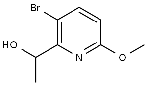 3-Bromo-6-methoxy-α-methyl-2-pyridinemethanol Structure