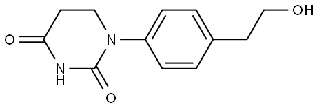 1-[4-(2-Hydroxyethyl)phenyl]dihydropyrimidine-2,4(1H,3H)-dione Structure