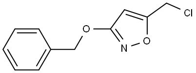 5-(Chloromethyl)-3-(phenylmethoxy)isoxazole Structure