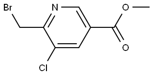 6-Bromomethyl-5-chloro-nicotinic acid methyl ester Structure