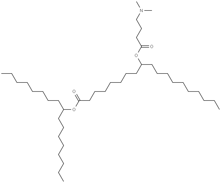 heptadecan-9-yl 9-((4-(dimethylamino)butanoyl)oxy)nonadecanoate Structure