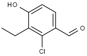 2-Chloro-3-ethyl-4-hydroxybenzaldehyde Structure