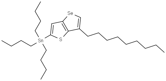 tributyl(6-nonylselenopheno[3,2-b]thiophen-2-yl)stannane Structure